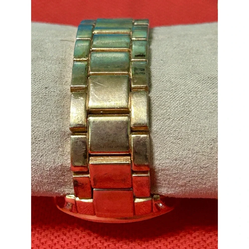 Gossip Day Date Crystal Accent Rose Gold Tone Watch New Battery